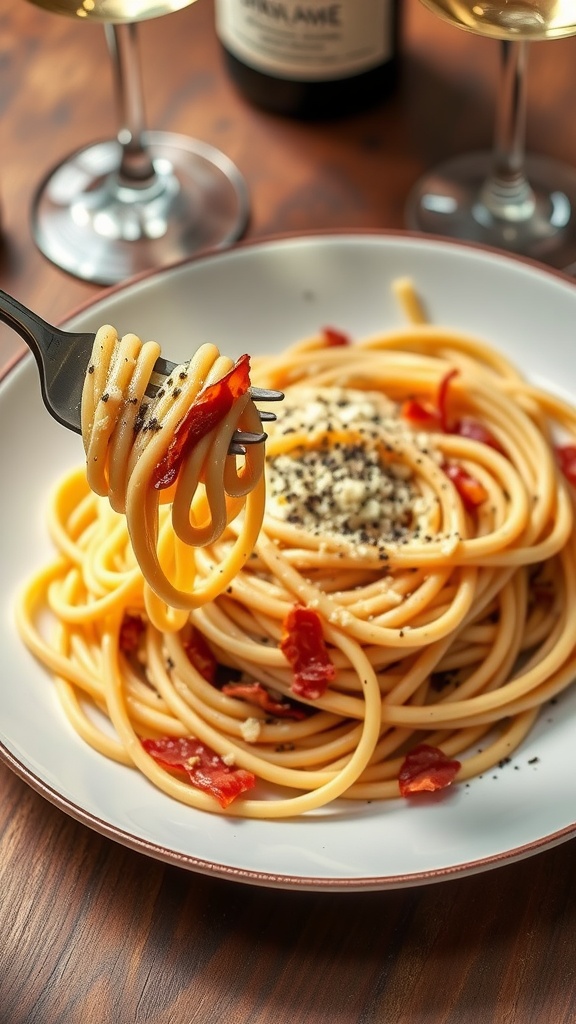 Savory Spaghetti Carbonara for Dinner –