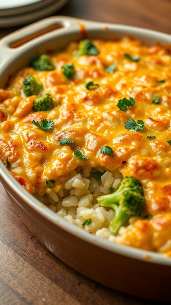 Cheesy Rice and Broccoli Casserole Recipe