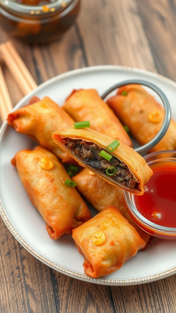 Savory Steak Egg Rolls Recipe –