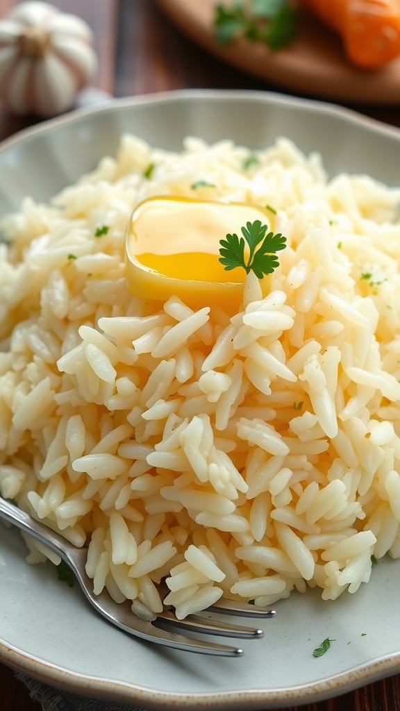 Flavorful Garlic Butter Rice Recipe