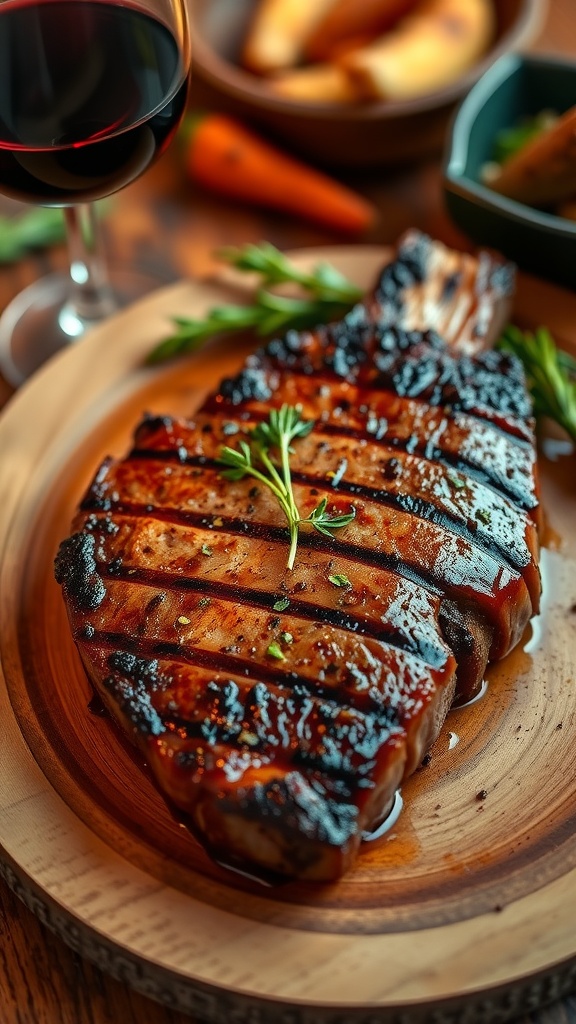 Juicy Grilled Steak for Two –