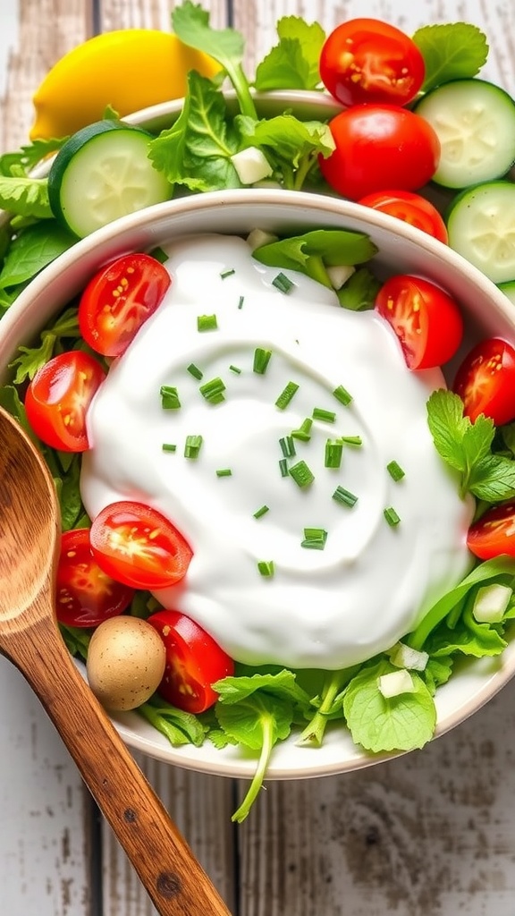 Creamy Yogurt Salad Dressing Recipe Creamy Yogurt Salad Dressing Recipe