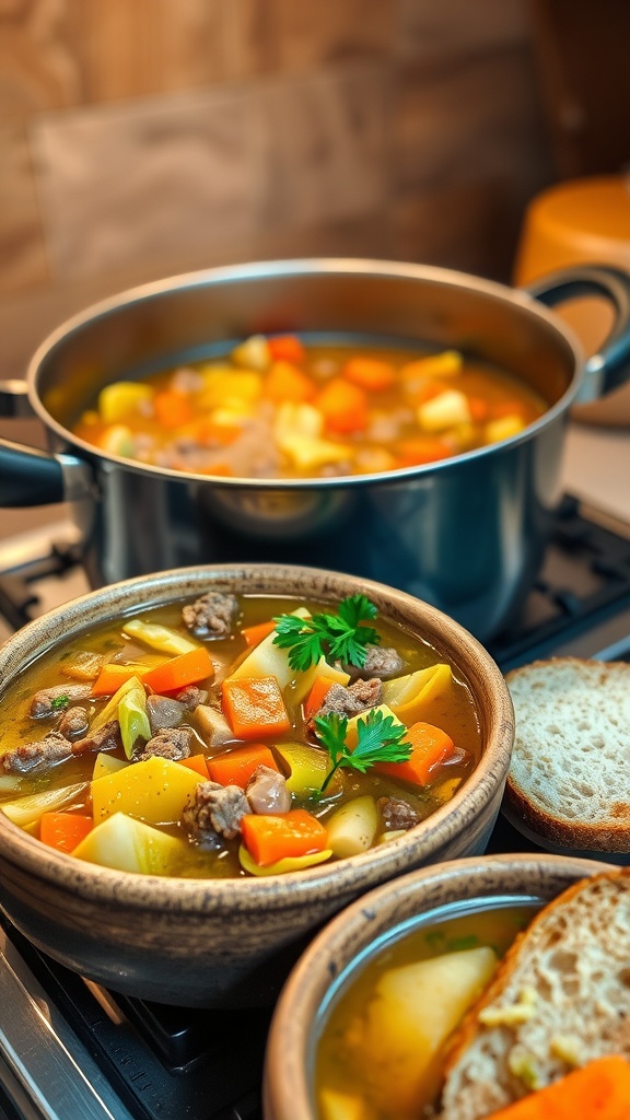 Hearty Cabbage Hamburger Soup Recipe –