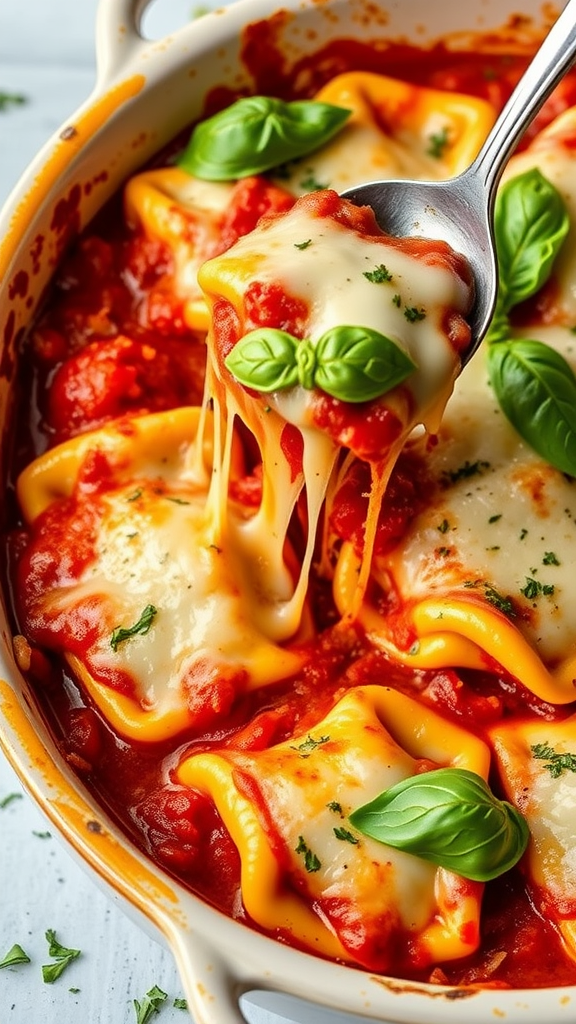 Cheesy Baked Ravioli Recipe