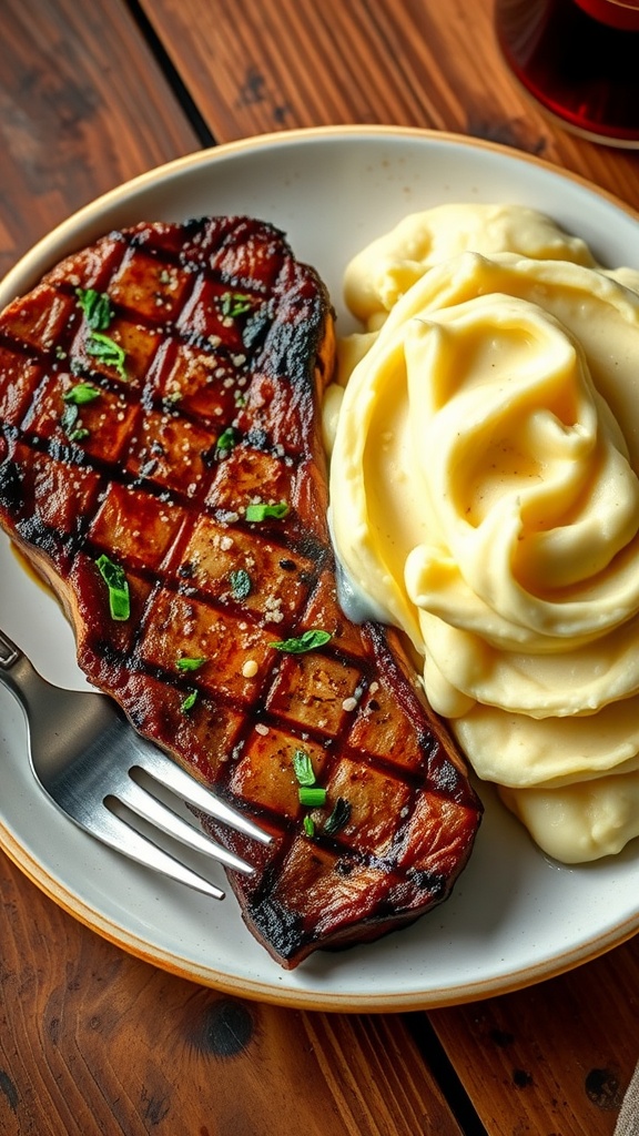 Savory Steak with Creamy Mashed Potatoes Recipe –