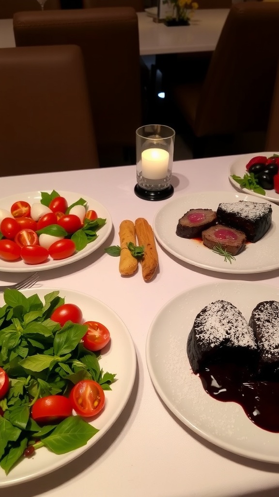 Romantic Three-Course Steak Dinner for Two