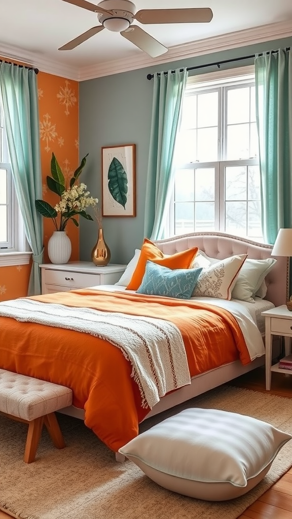 5 Stunning Orange Bedroom Decor Ideas