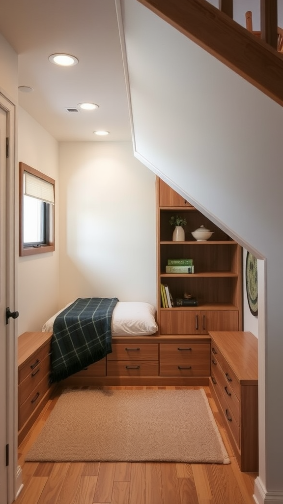 5 Creative Ideas for a Cozy Bedroom Under the Stairs