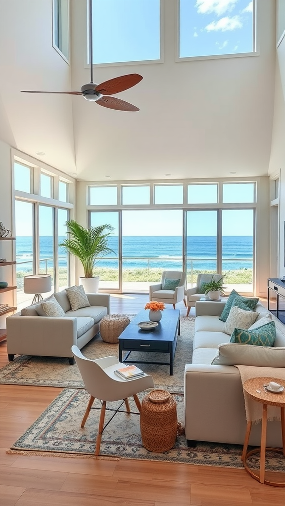 5 Must-Have Features for Your Dream Beach House Plan - Bright Open Concept Living Spaces