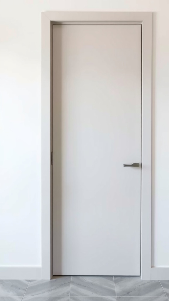 Sleek modern pantry door with minimalist hardware
