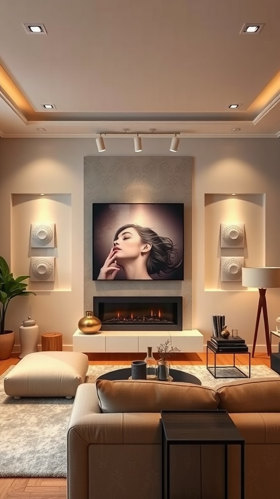 Cozy living room with adjustable lighting, showcasing the importance of dimmers for versatility.