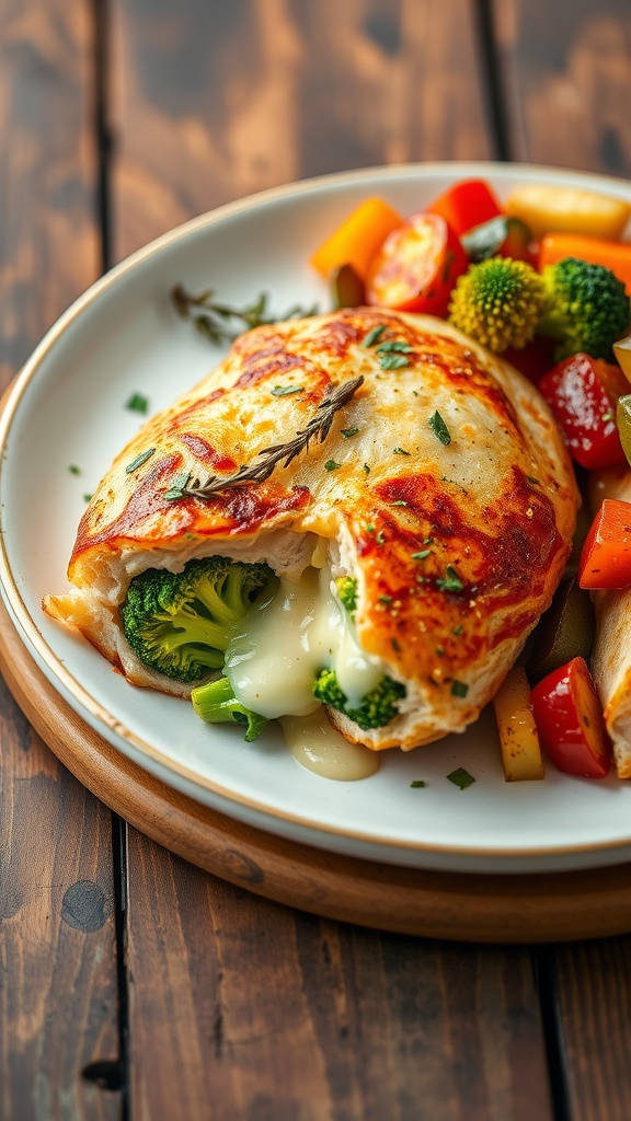 Broccoli and Cheese Stuffed Chicken Breasts stuffed chicken breasts