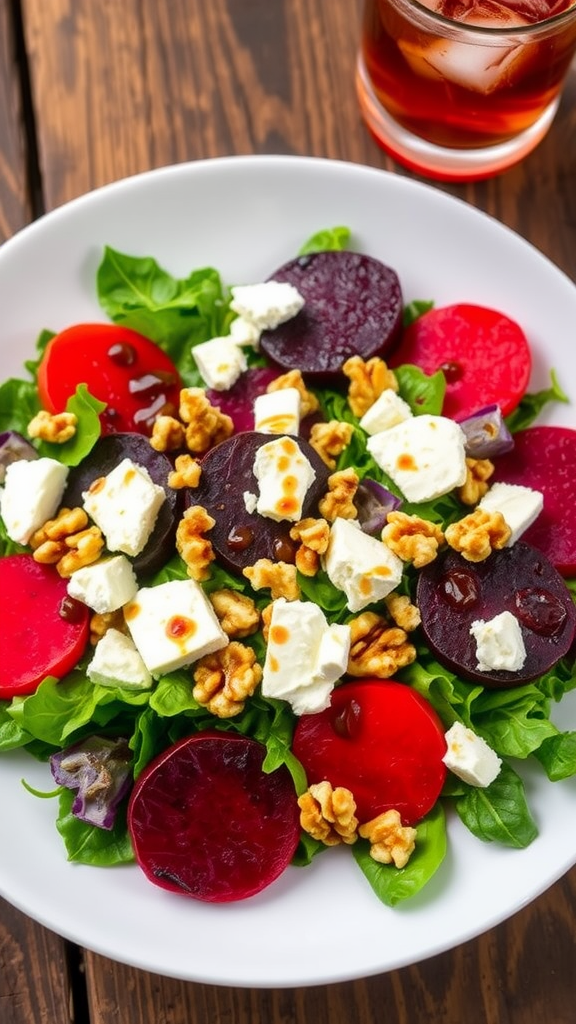 Vibrant Beet and Goat Cheese Salad