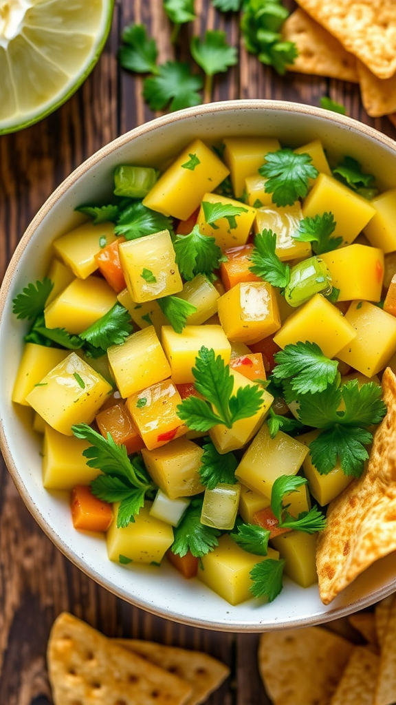 sorrel and pineapple salsa