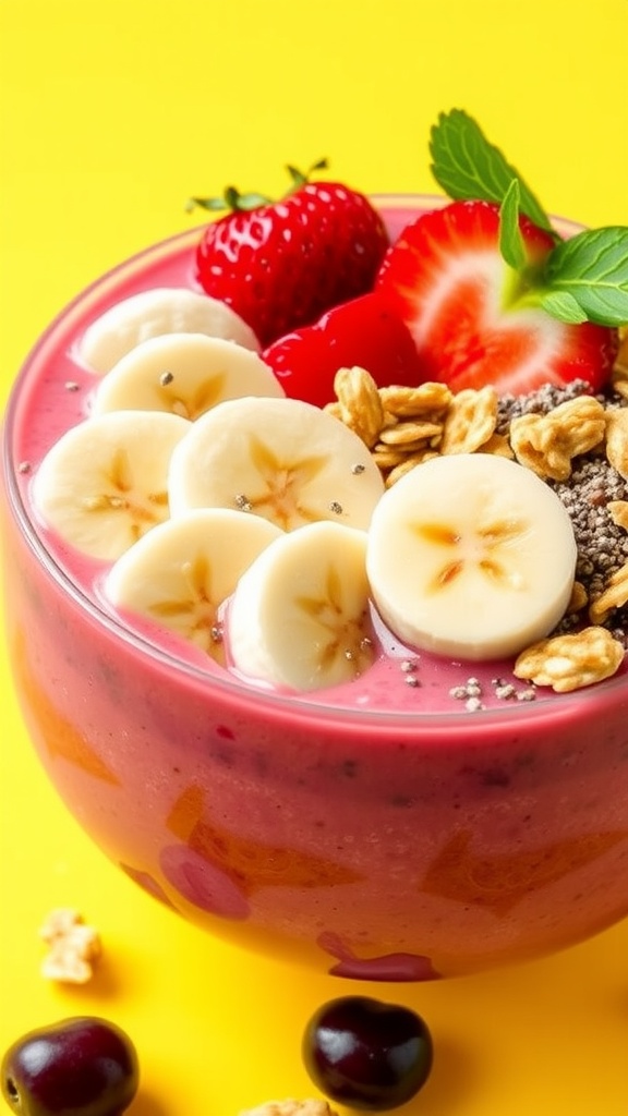 Delicious Cherry Smoothie Bowl Recipe Delicious Cherry Smoothie Bowl Recipe