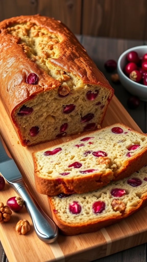 Delicious Cranberry Walnut Bread Recipe