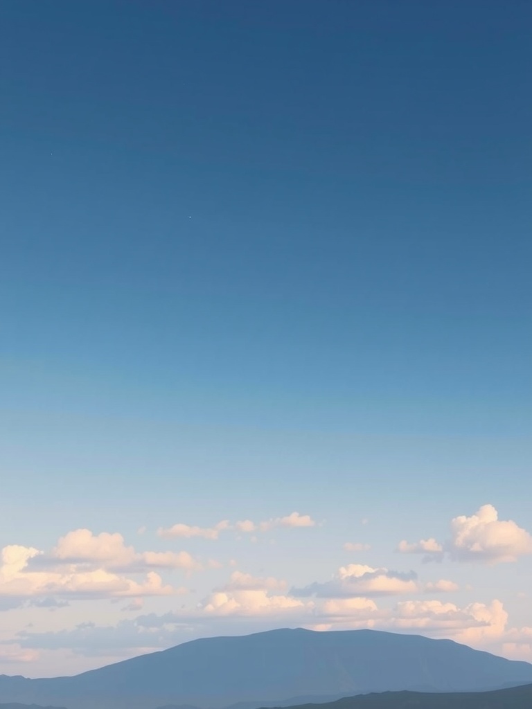 A peaceful sky with soft clouds