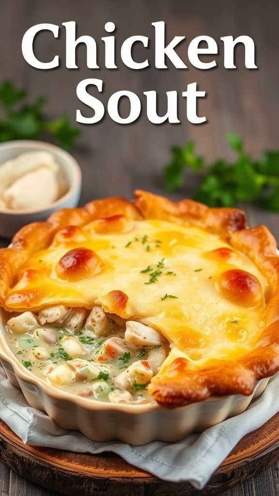 Delicious Chicken Pot Pie with flaky crust