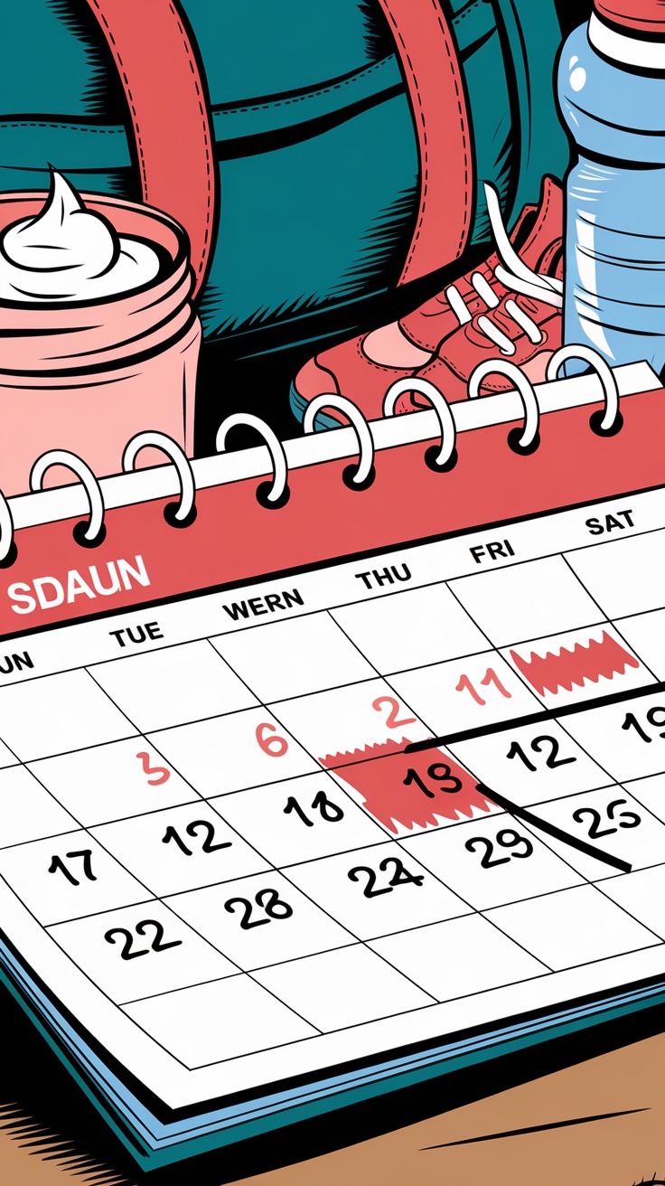 A diagram showing the expected results timeline for fat burning cream usage over several weeks.