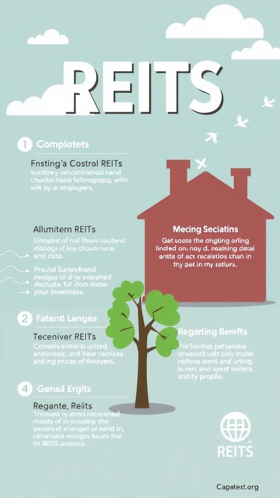 Infographic about Real Estate Investment Trusts (REITs)