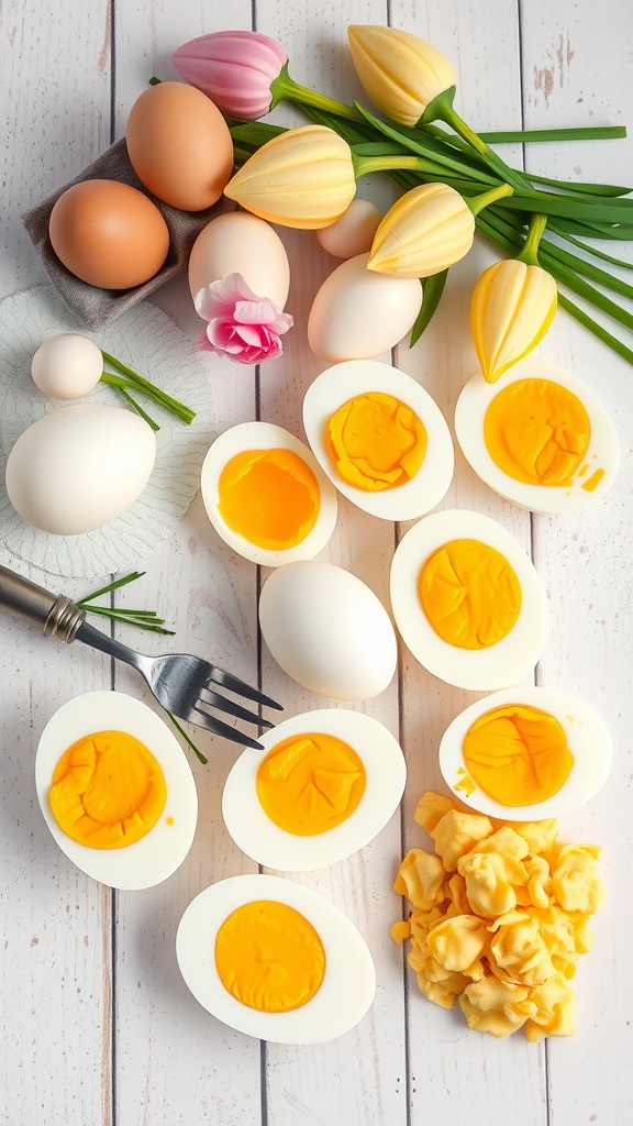 Fylte egg for lavkarbo påskefrokost