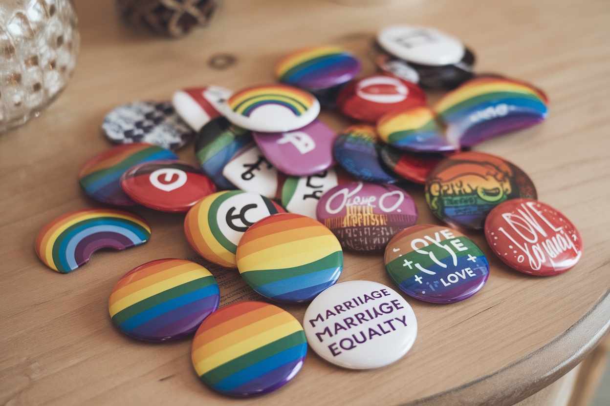 LGBTQ+ Button Pack showcasing vibrant designs