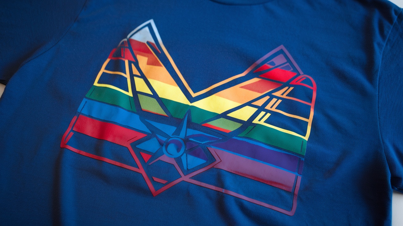 Pride Air Force Veteran T-Shirt featuring a rainbow design