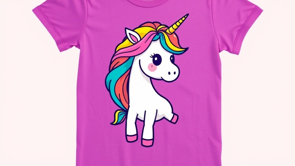 Colorful unicorn illustration
