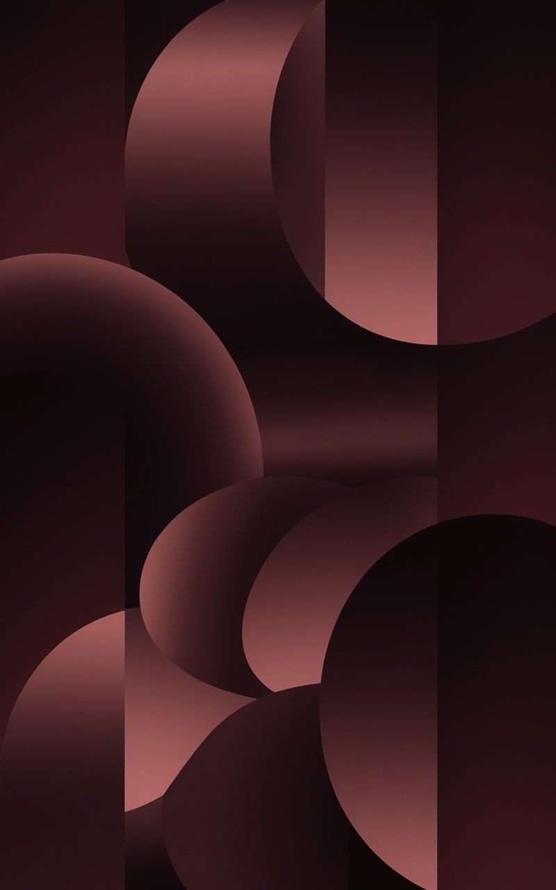 Abstract dark cherry red pattern with smooth curves and shapes.