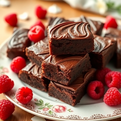 Delicious keto raspberry chocolate brownies fresh from the oven