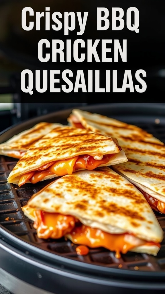 BBQ Chicken Quesadillas ready to serve