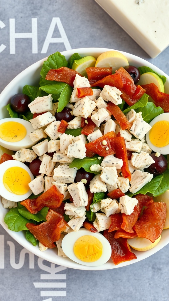 Cobb Salad with Blue Cheese Dressing