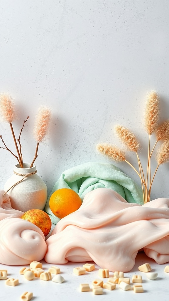 A fluffy slime recipe with eco-friendly ingredients.