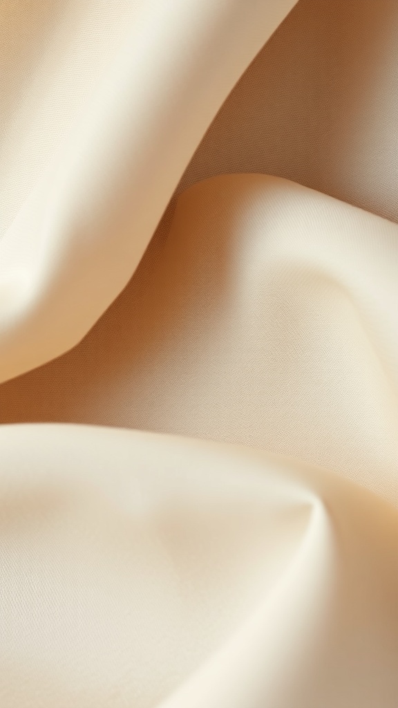 A close-up view of smooth, soft fabric in subtle nude tones.