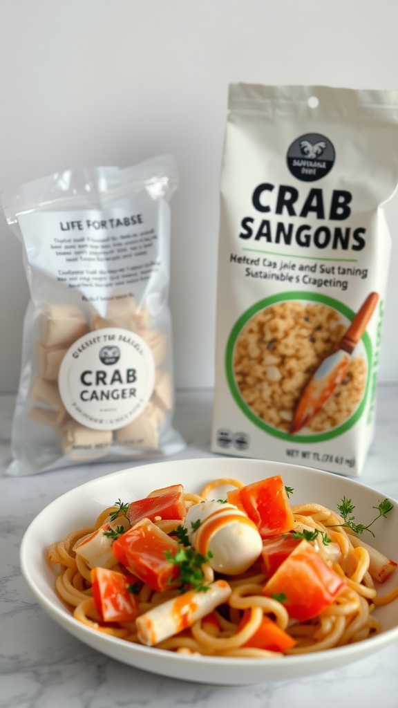 A delicious plate of crab rangoon with a crispy exterior and creamy crab filling, served with a side dipping sauce.