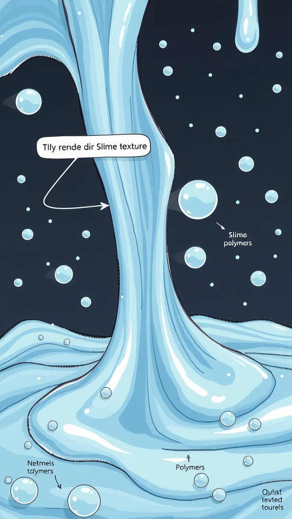Fluffy slime with a smooth and stretchy texture, ideal for sensory play.