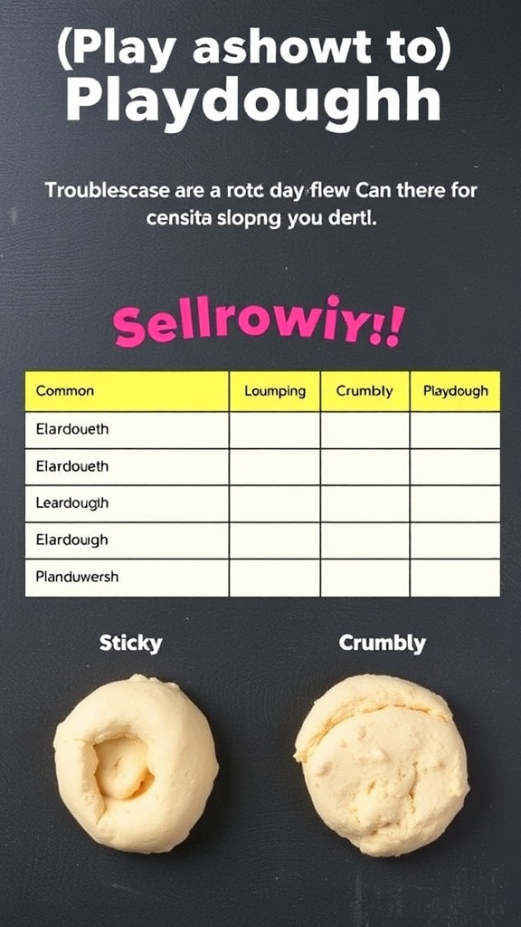 Homemade playdough recipe with troubleshooting tips