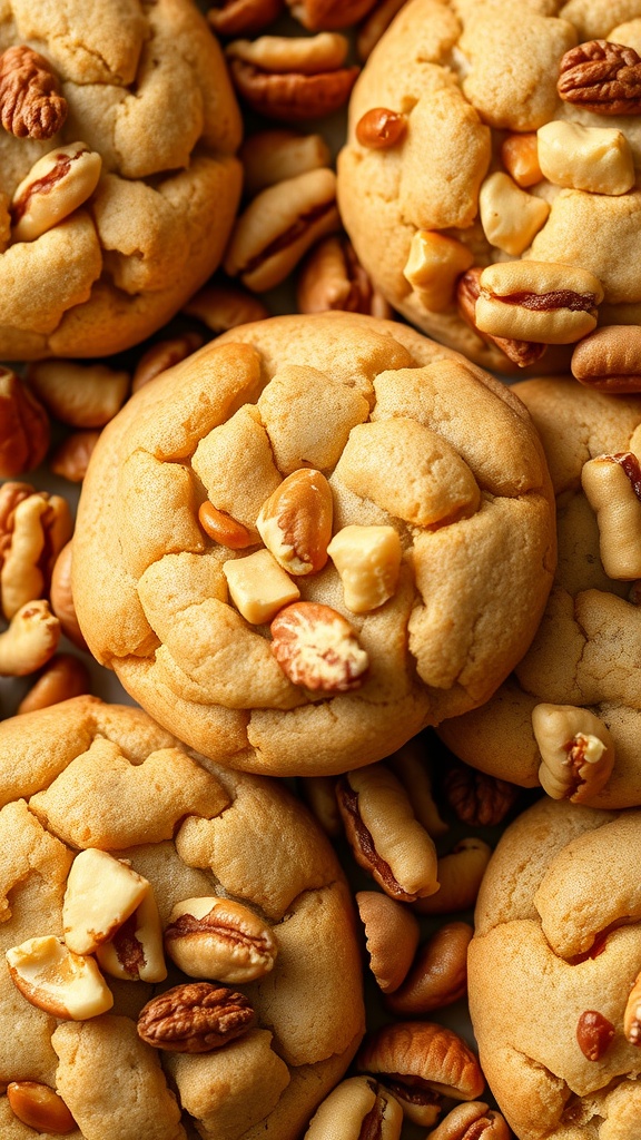 Candy apple cookies with nuts
