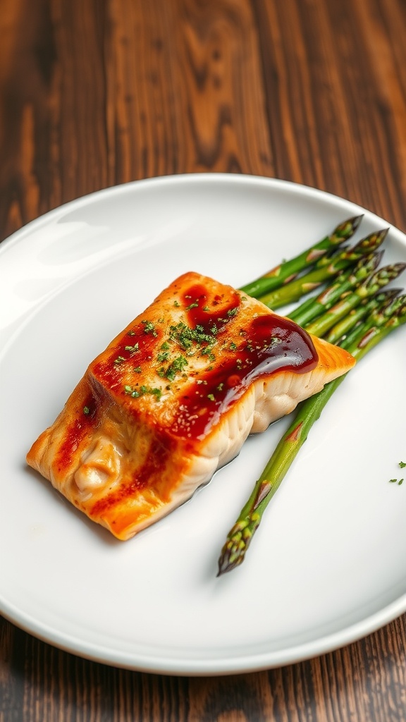 Baked Teriyaki Salmon with Asparagus