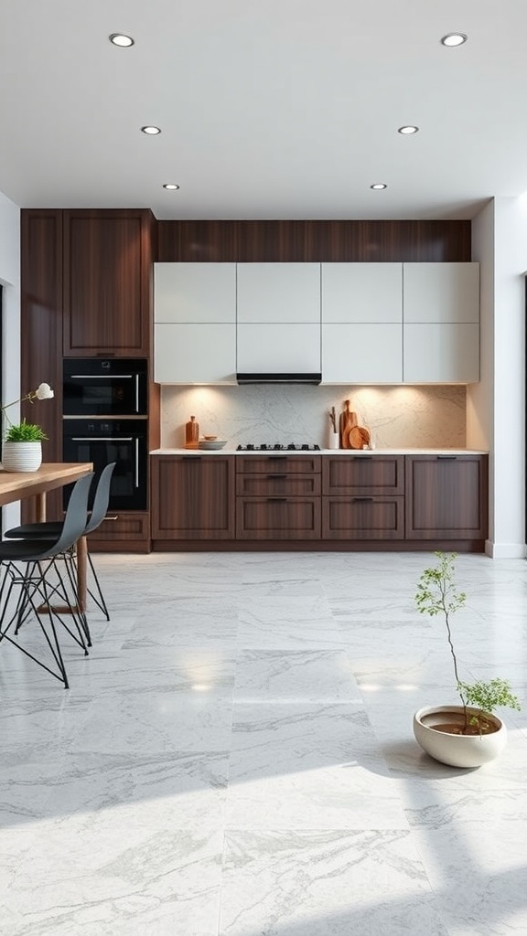 A stylish living room featuring epoxy flooring, showcasing a modern design with a cozy atmosphere.