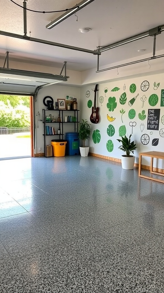 A checklist for selecting an epoxy flooring company, featuring criteria like experience, portfolio, communication, and pricing.