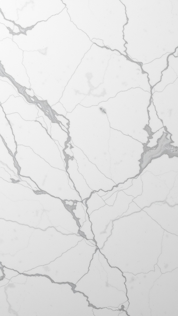 Close-up of classic white marble texture with gray veins