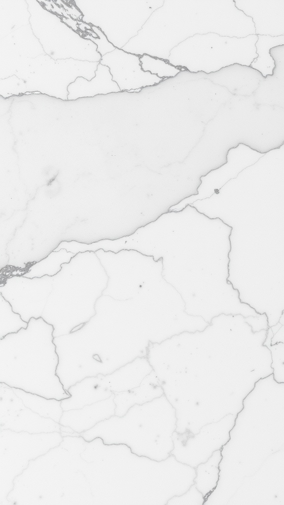 Photorealistic marble texture with swirling veins in white and gray tones