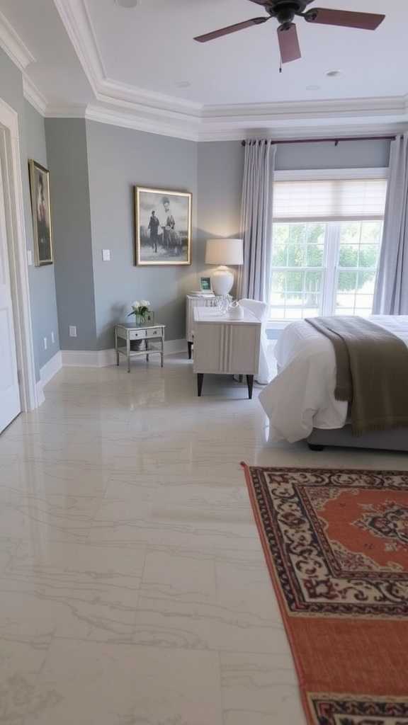 Comparison of Epoxy Flooring and Traditional Flooring in a Bedroom