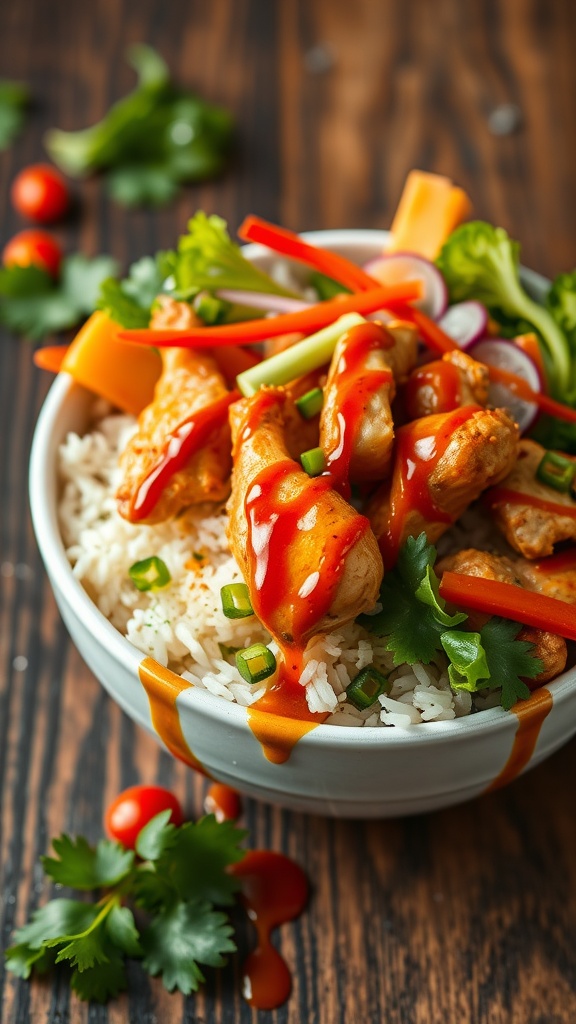 A delicious platter of crispy Bang Bang chicken wings ready for game day.