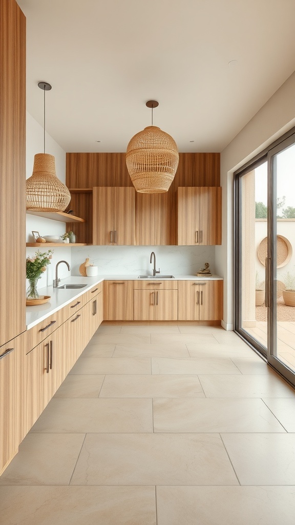 Bright room with large windows and concrete flooring