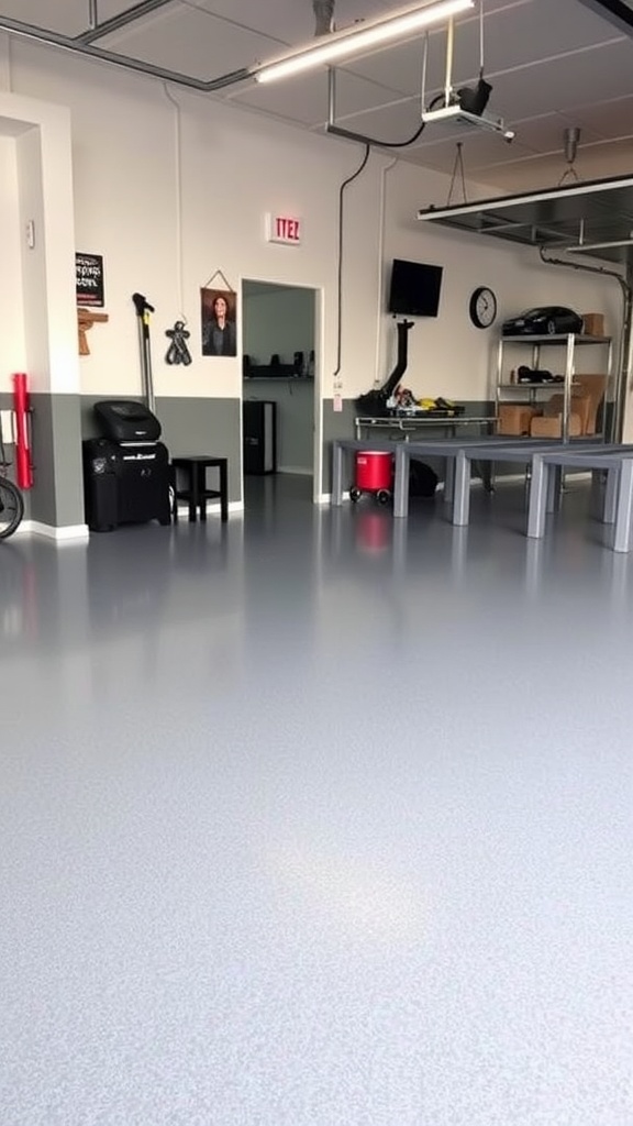 A visual representation of the environmental aspects of epoxy flooring.