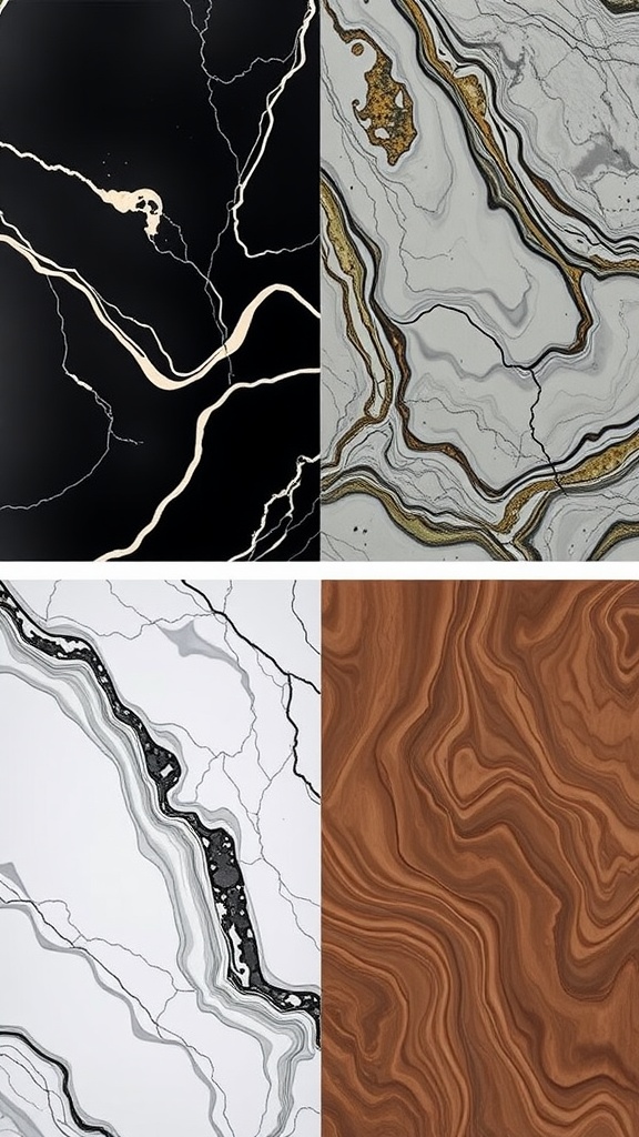 Interior space highlighting the contrast between wood-patterned and epoxy flooring.
