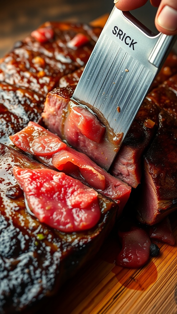 A close-up of juicy steak bites and crispy potatoes, garnished with parsley and drizzled with garlic butter.