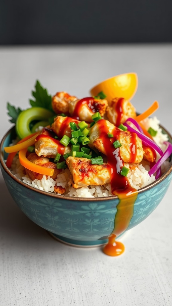 A bowl of marinated chicken ready for cooking